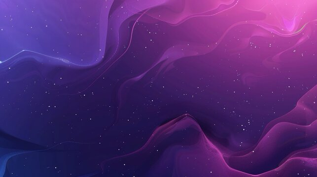 Carta da parati astratta in tonalit&agrave; di viola e blu, con forme fluide e un design moderno e accattivante.
