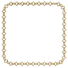 Square Chain Frame: A unique and eye-catching frame composed of square-linked chains, exuding wealth and sophistication.	
