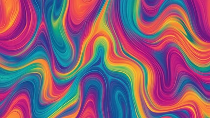 Abstract vibrant swirls, colorful liquid marble texture, background design for websites, digital art