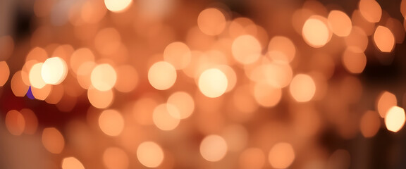 Obraz premium Abstract of christmas and bokeh light with glitter background