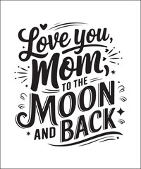 Cute Mom and Baby Illustration Tee