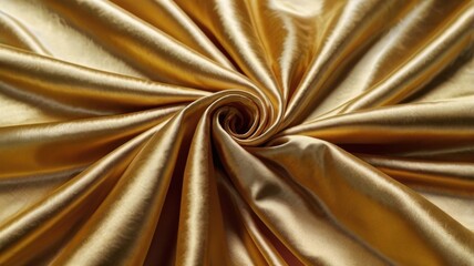 Luxurious Golden Satin Fabric: Perfect for Elegant Clothing, Drape Design, and High-End Fashion