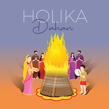 Holika Dayan Creative Vector Graphic Design
