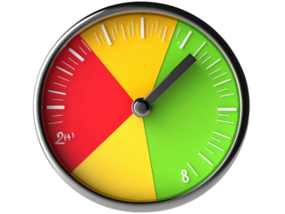 Isolated Circular Gauge Meter