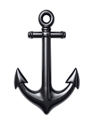 Isolated Black Anchor