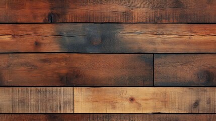 Texture of Wooden Planks with Rich Brown and Tan Tones Showcasing Natural Grain Patterns and Fine Details Ideal for Background and Design Use