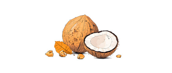coconut are a healthy food. And it is a useful fruit.