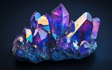 a group of colorful crystals
