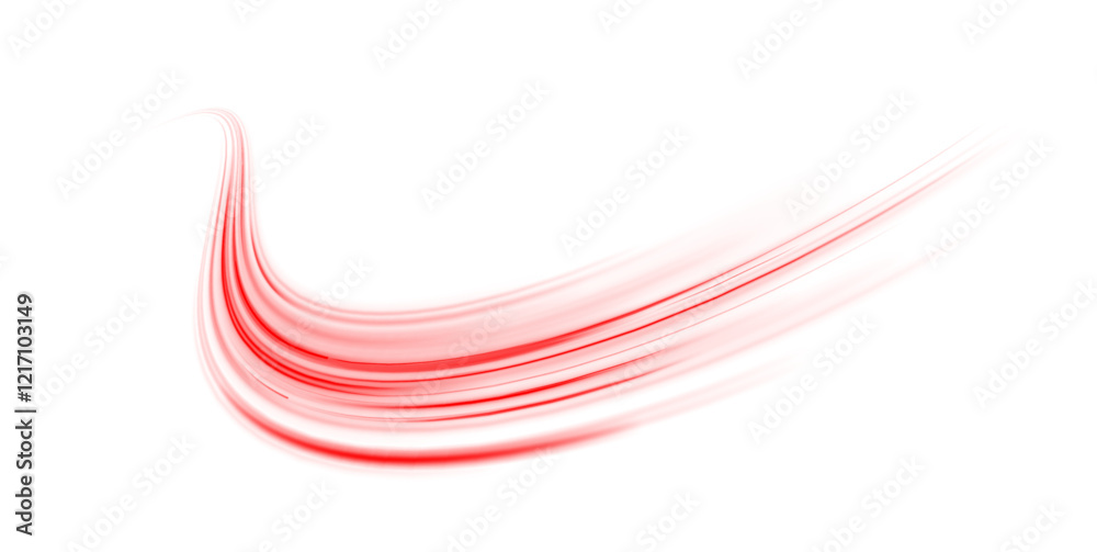Wall mural png futuristic technological style. png abstract background with speed lines. neon color rays vector