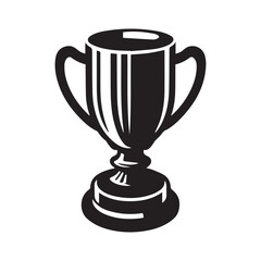 Celebration Trophy vector, silhouette, illustration 