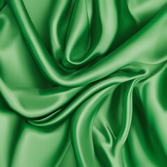 Obraz premium green silk background
