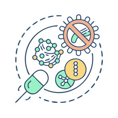 antibiotic resistance icon, antibiotic resistance vector illustration-simple illustration of antibiotic resistance, perfect for antibiotic resistance logos and icons