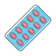 blister pack icon, blister pack vector illustration-simple illustration of blister pack, perfect for blister pack logos and icons