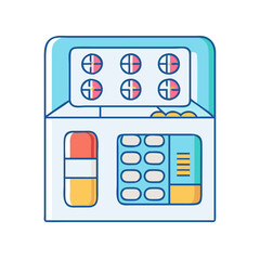 medicine box icon, medicine box vector illustration-simple illustration of medicine box, perfect for medicine box logos and icons