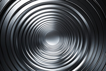Obraz premium Sleek metallic radial gradient background showcasing modern industrial design with polished tones and depth