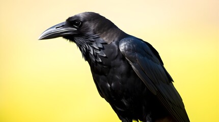 Fototapeta premium crow setting on the tree
