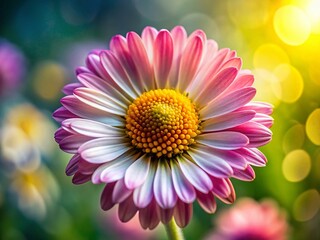 Obraz premium Vibrant Daisy Cutout Spring Floral Background - Perfect for Design Projects