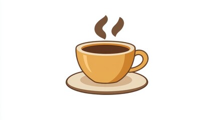 Obraz premium Aromatic Coffee in a Warm Brown Mug