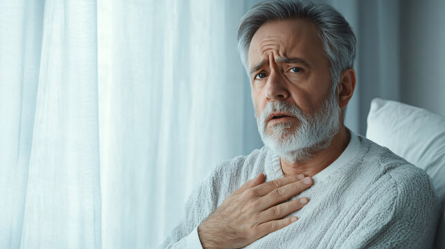 Old white male with chest pain and tightness