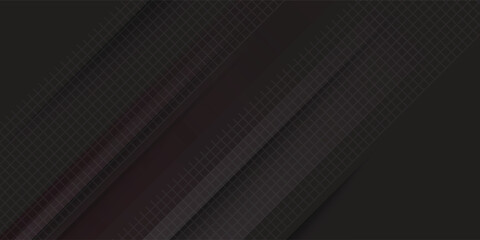 Fototapeta premium Black abstract background. Elegant dark diagonal shape elements. Modern luxury grey gradient graphic design.