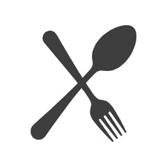 Harmony of Fork and Spoon in Silhouette