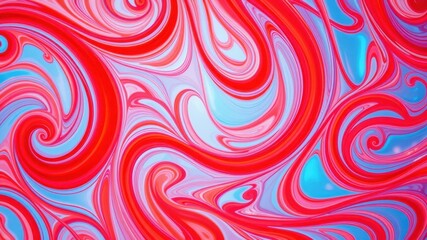 Abstract Swirling Vibrant Red and Blue Hues Background Texture