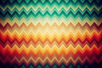 Fototapeta premium Vintage Minimalist Zigzag Gradient Background - Retro Geometric Pattern Stock Photo