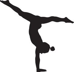 Gymnast Silhouette