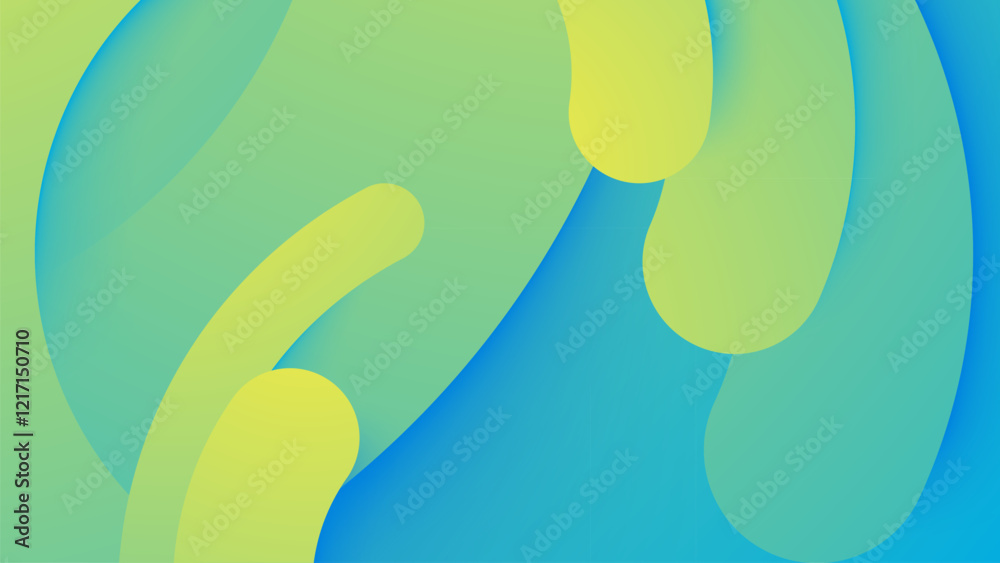 Wall mural abstract geometric background gradient circles shape composition design vector