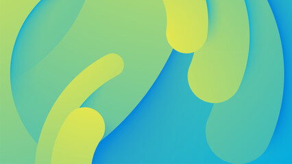 Abstract geometric background gradient circles shape composition design vector