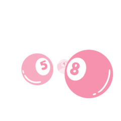 Pop art billiard balls