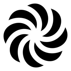 Armenian Arevakhach Neo paganism symbol sunny cross solar mythology Hetanism Armenian neo powder heathenism Eternity sign pumpkin icon black color vector illustration image flat style