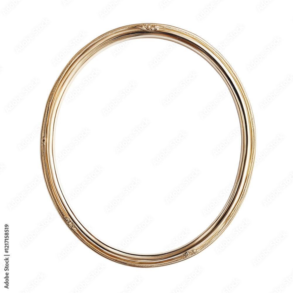 Poster a close-up shot shows an ornate gold circular frame isolated against a black background the frame is