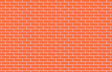 Brick wall texture. Orange brick building wall. Orange brick wall seamless pattern, texture for kitchen back, interior decoration, plastic panel, building outdoor design. Interior of a modern loft. 