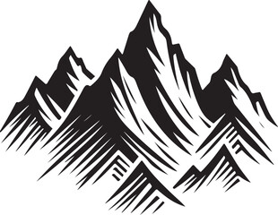 mountain landscape vector illustration
