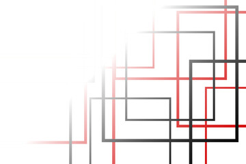 Red And Black Geometric Background. Technology Wallpaper. Abstract Business Banner. Vector Illustration