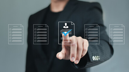 Checking cv resume, Recruitment process to work efficiently and achieve sustainable business...