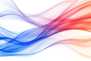 Elegant Flowing Waves in Blue and Red Shades