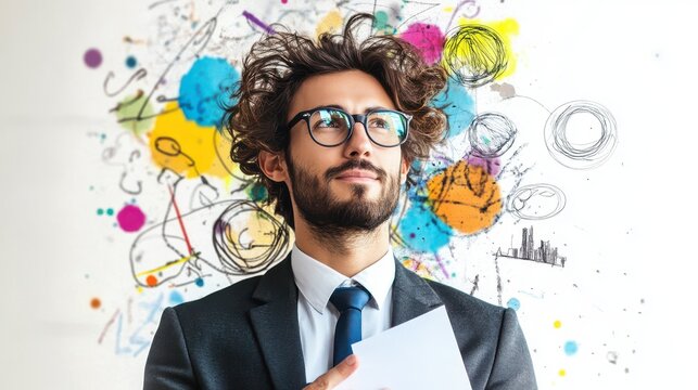 Creative Businessman with Innovative Ideas