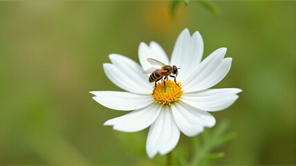 Obraz premium bee on a flower