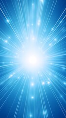 digital technology blue luminous rays poster background