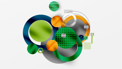 Fototapeta premium Abstract background - layered geometric shapes with smooth gradients and transparency