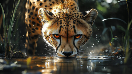 close up portrait of a tiger