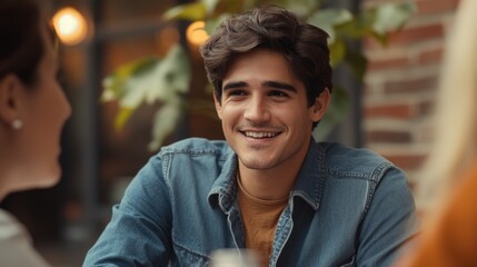 Fototapeta premium Man enjoying wine