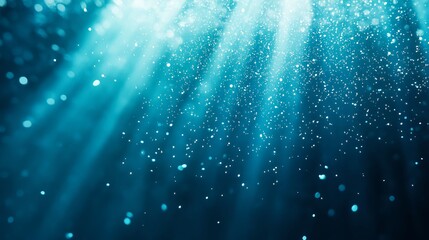 High-Quality Photorealistic Snowflakes on Icy Blue Background