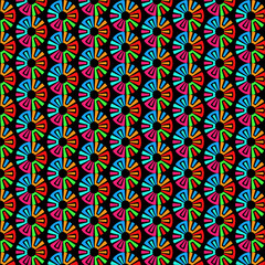 Pattern design art with color