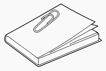 paper clip isolated on white