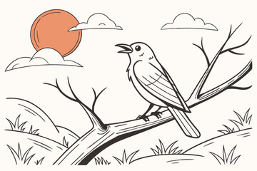 illustration of a bird