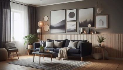 Fototapeta premium Gemütliches Wohnzimmer