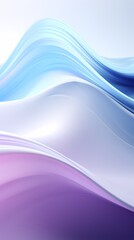 Obraz premium digital technology purple silver flowing lines poster background